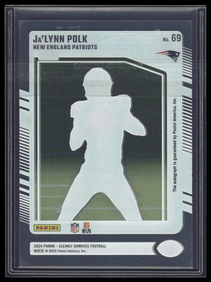 2024 Clearly Donruss #69 Ja'Lynn Polk Rated Rookie Autograph