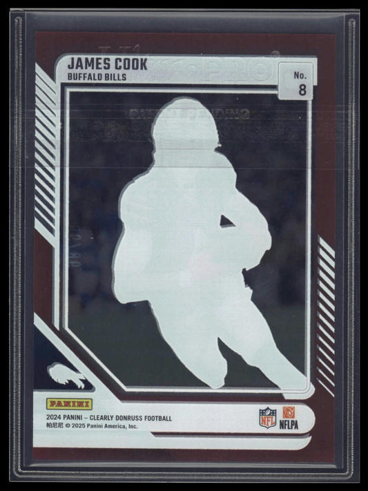 2024 Clearly Donruss #8 James Cook Red #/99