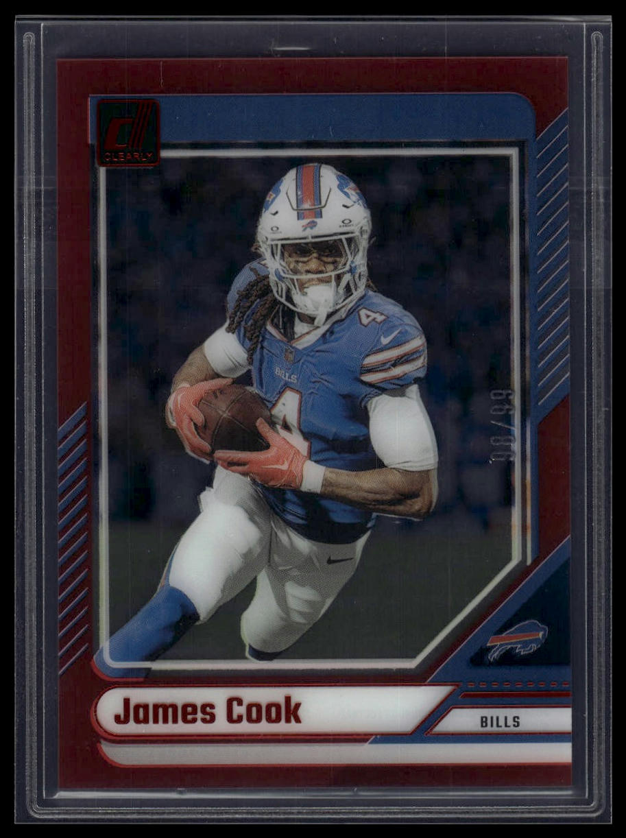 2024 Clearly Donruss #8 James Cook Red #/99