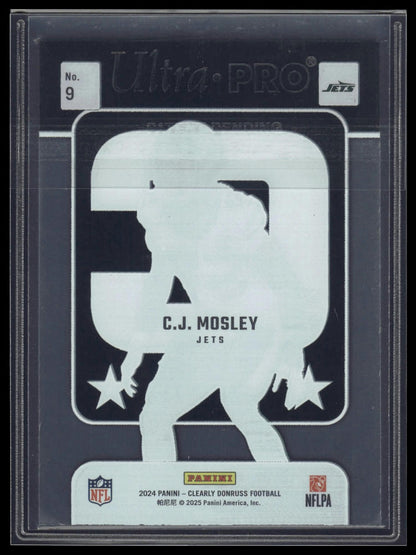 2024 Clearly Donruss #9 C.J. Mosley Clearly Captain In Charge Blue #/49