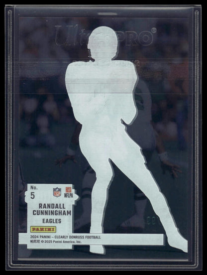 2024 Clearly Donruss #5 Randall Cunningham Clearly Retro 1994 Red #/99
