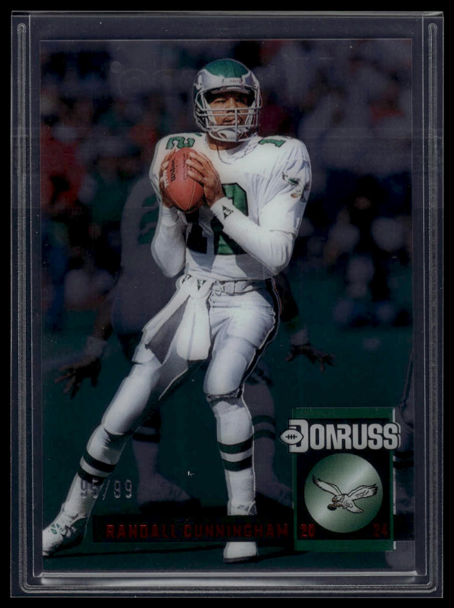2024 Clearly Donruss #5 Randall Cunningham Clearly Retro 1994 Red #/99