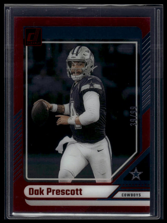2024 Clearly Donruss #16 Dak Prescott Red #/99