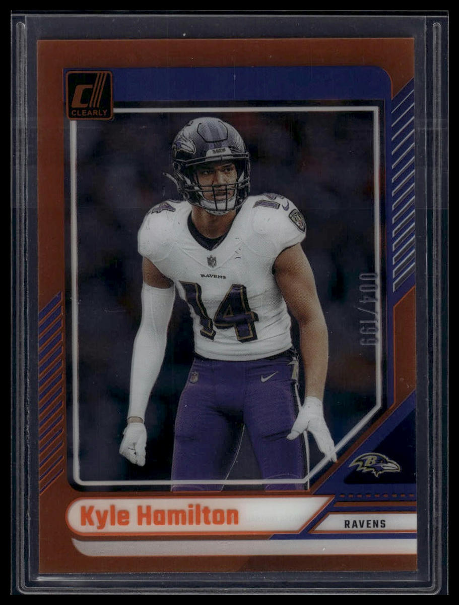 2024 Clearly Donruss #6 Kyle Hamilton Orange #/199