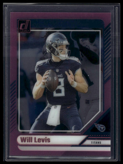 2024 Clearly Donruss #49 Will Levis Pink