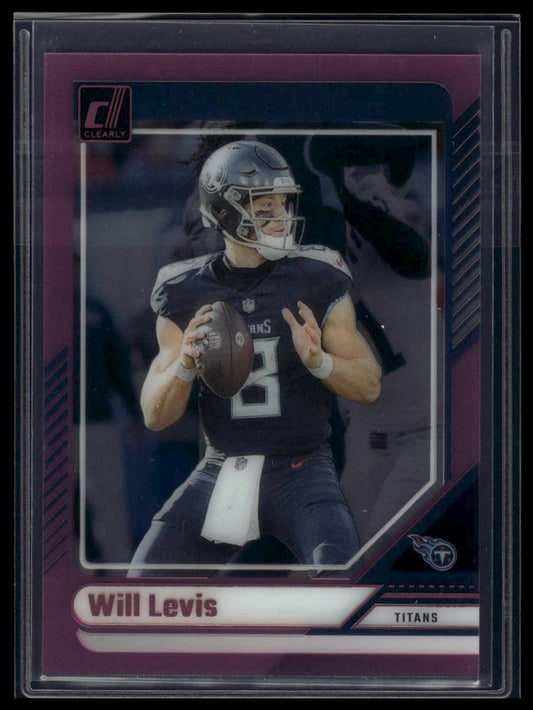 2024 Clearly Donruss #49 Will Levis Pink