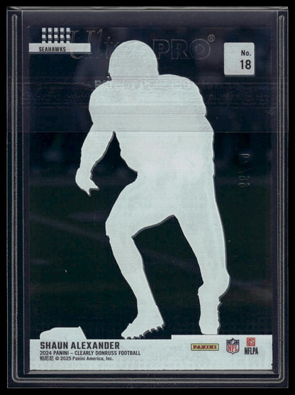 2024 Clearly Donruss #18 Shaun Alexander Clearly Retro 2004 Red #/99