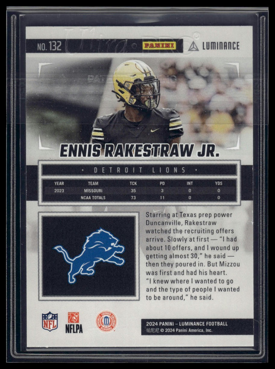 2024 Panini Luminance #132 Ennis Rakestraw Purple #/175