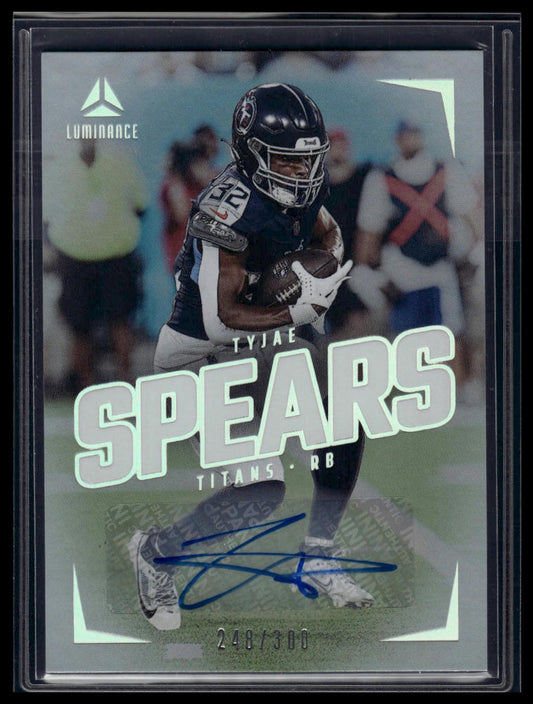 2024 Panini Luminance #73 Tyjae Spears Luminance Autographs #/300
