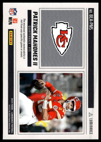 2024 Panini Luminance #BEA-PMS Patrick Mahomes II Beacons
