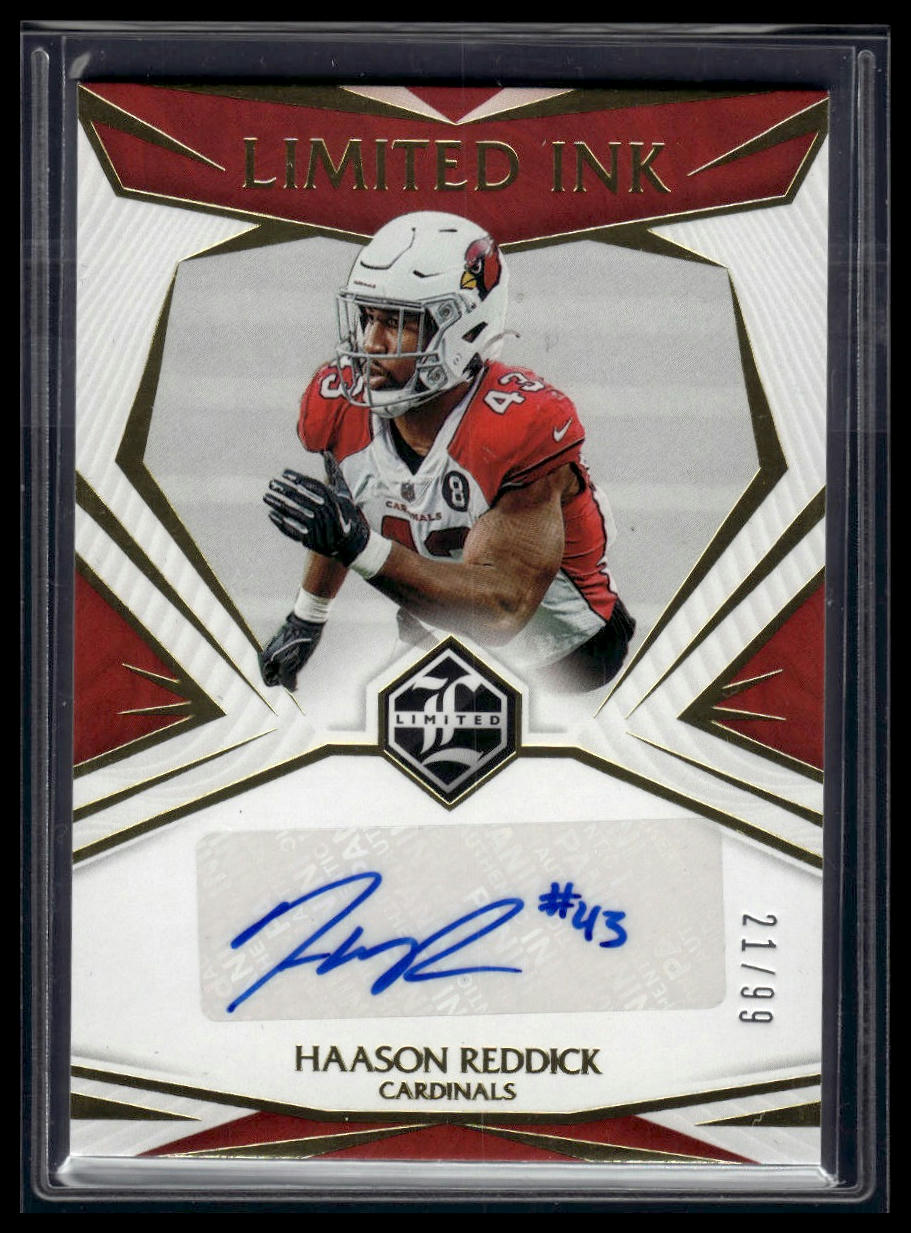 2021 Panini Limited #LI-HR Haason Reddick Limited Ink #/99