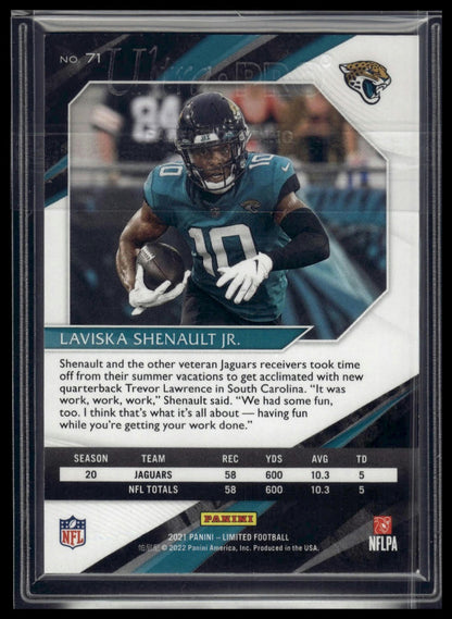 2021 Panini Limited #71 Laviska Shenault Jr. Silver Spotlight #/149