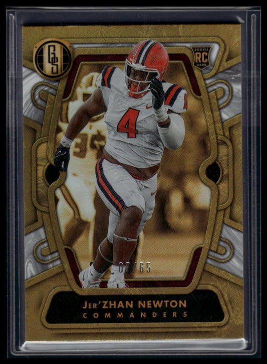 2024 Panini Gold Standard #129 Jer'Zhan Newton White Gold #/65
