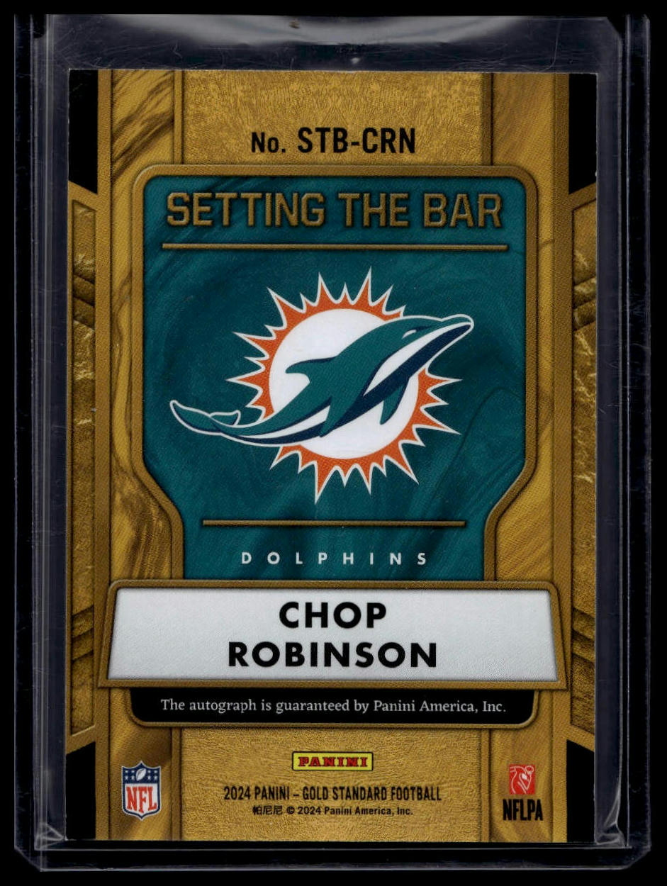 2024 Panini Gold Standard #STB-CRN Chop Robinson Setting the Bar Rose Gold #/24