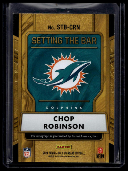 2024 Panini Gold Standard #STB-CRN Chop Robinson Setting the Bar Rose Gold #/24