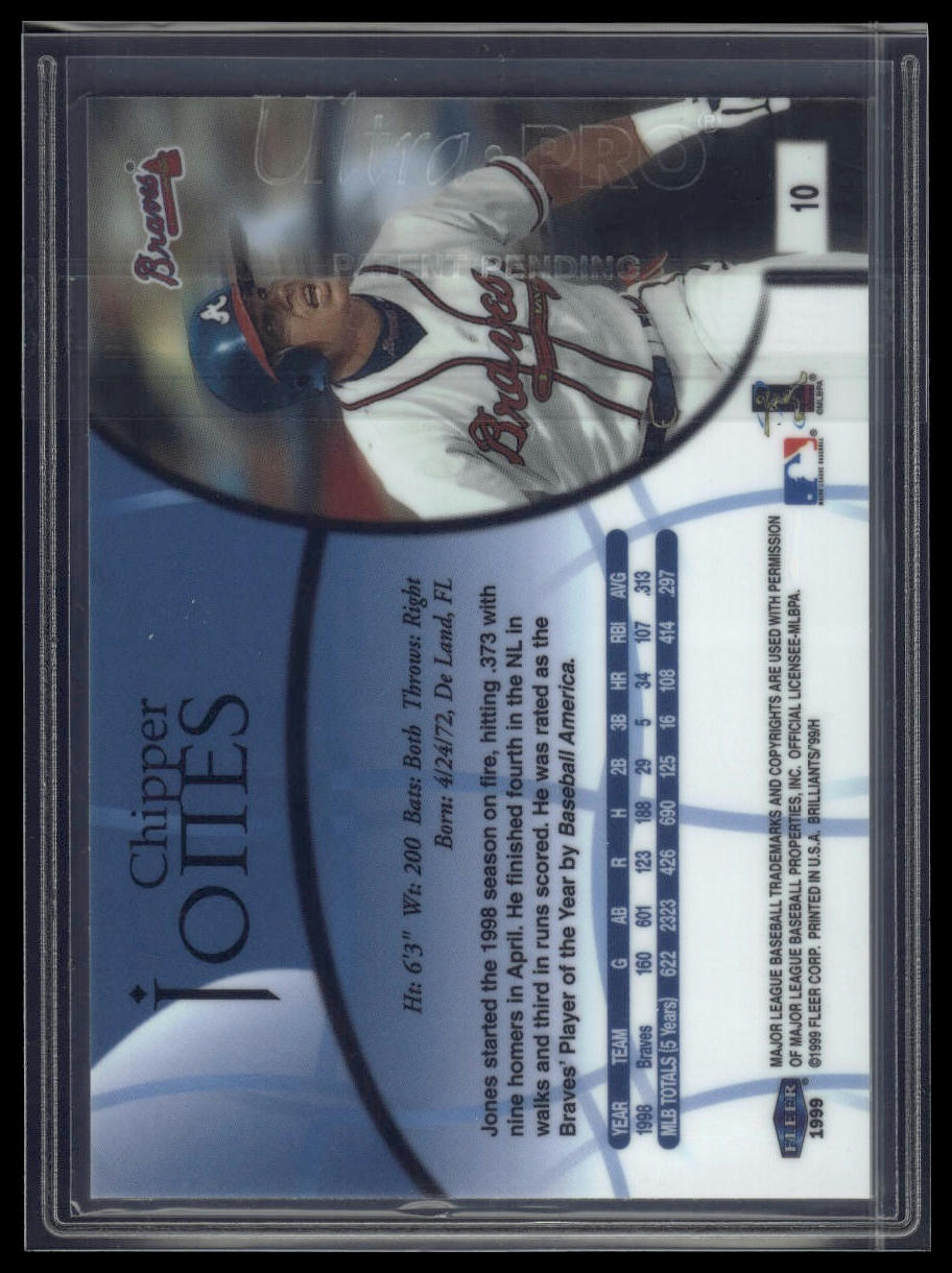 1999 Fleer Brilliants #10 Chipper Jones