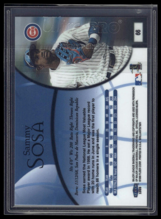 1999 Fleer Brilliants #66 Sammy Sosa