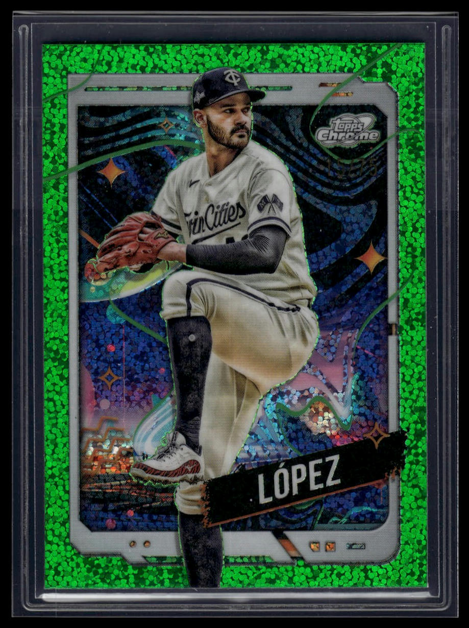 2024 Topps Chrome Cosmic #24 Pablo López Green Space Dust Refractors #/75