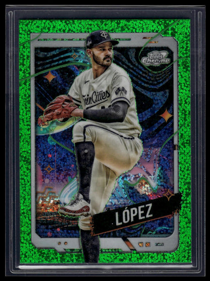 2024 Topps Chrome Cosmic #24 Pablo López Green Space Dust Refractors #/75