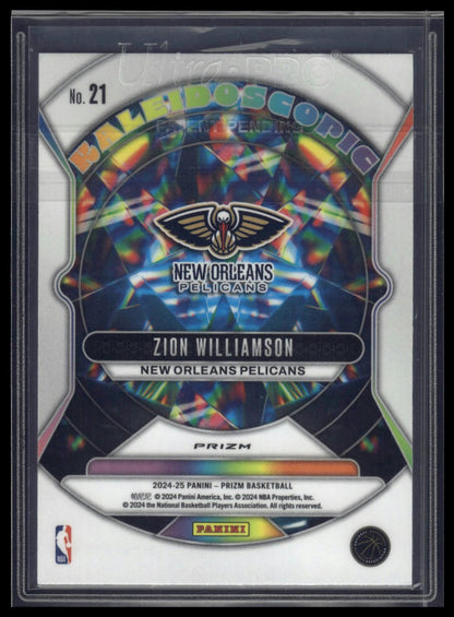 2024-25 Panini Prizm #21 Zion Williamson Kaleidoscopic