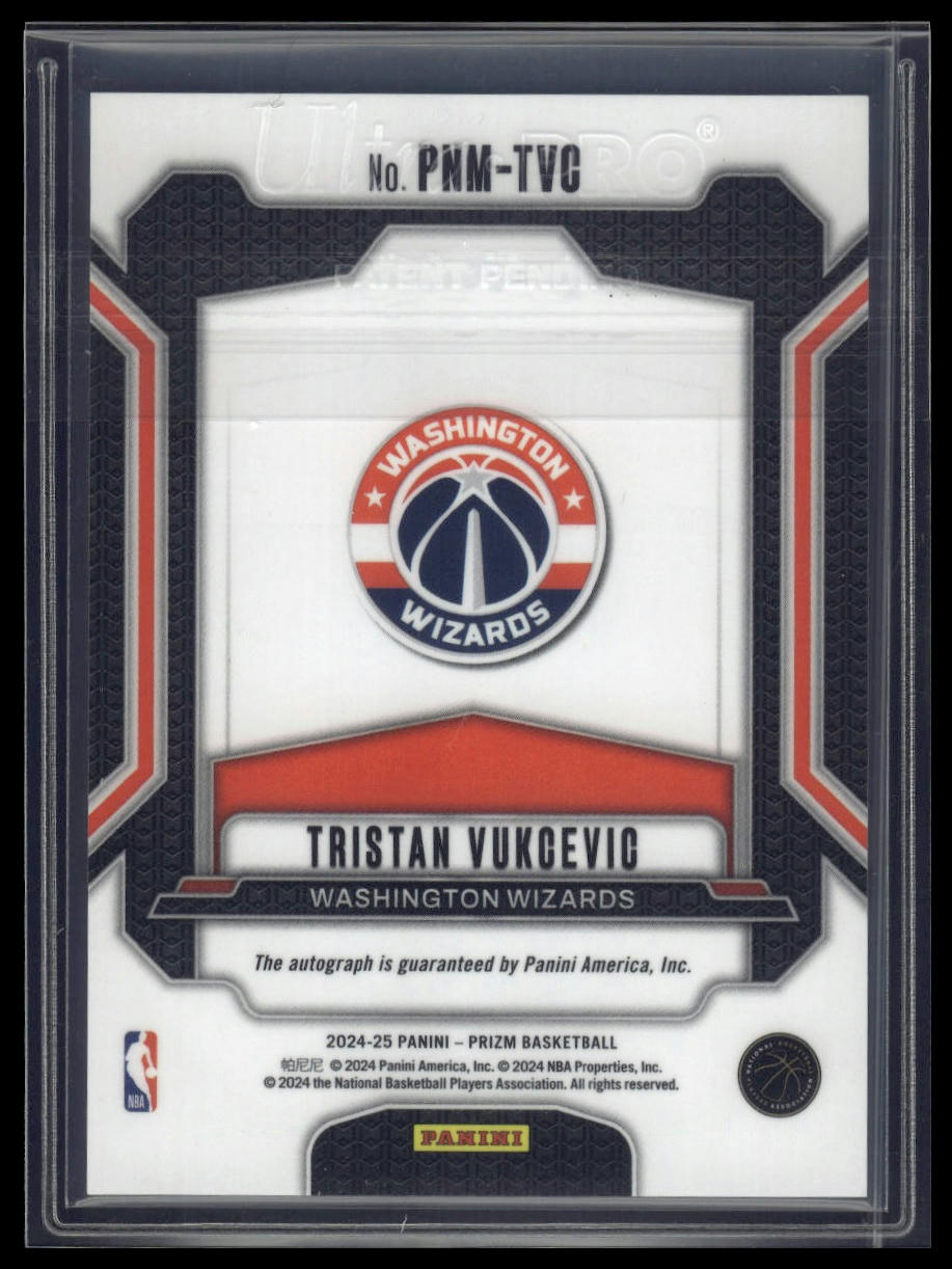 2024-25 Panini Prizm #PNM-TVC Tristan Vukcevic Penmanship