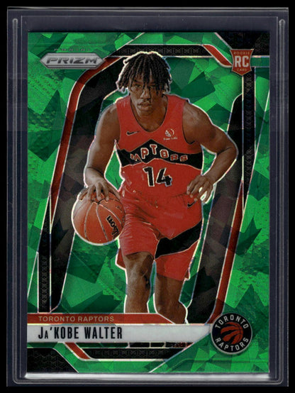 2024-25 Panini Prizm #223 Ja'Kobe Walter Prizms Green Ice