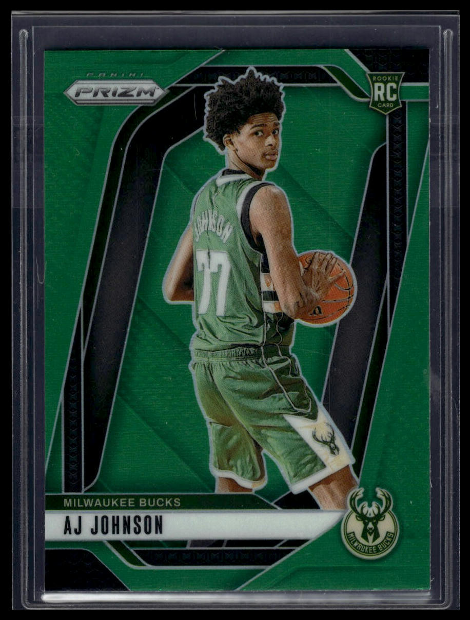 2024-25 Panini Prizm #251 AJ Johnson Prizms Green