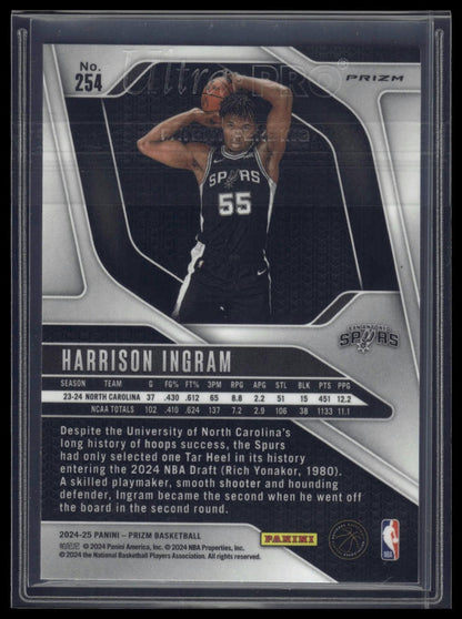 2024-25 Panini Prizm #254 Harrison Ingram Prizms Green