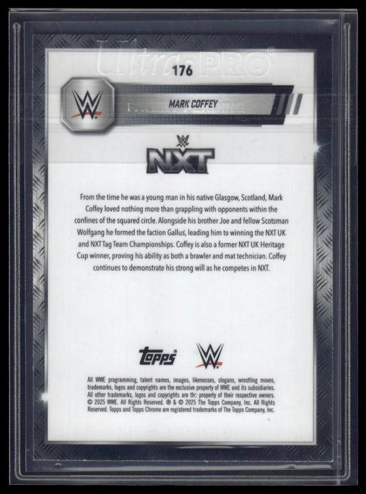 2025 Topps Chrome WWE #176 Mark Coffey Blue Geometric Refractor #/99