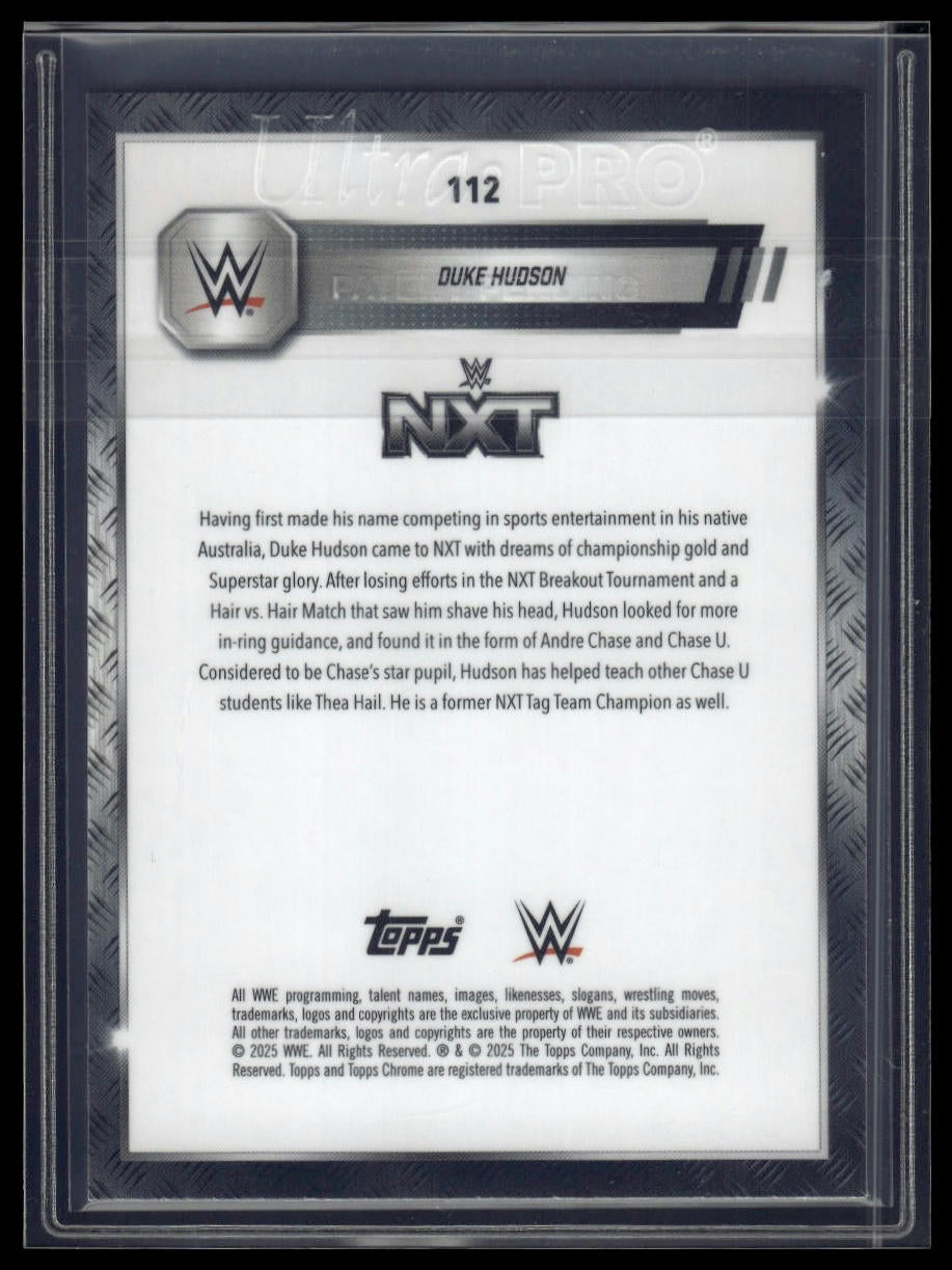 2025 Topps Chrome Sapphire WWE #112 Duke Hudson