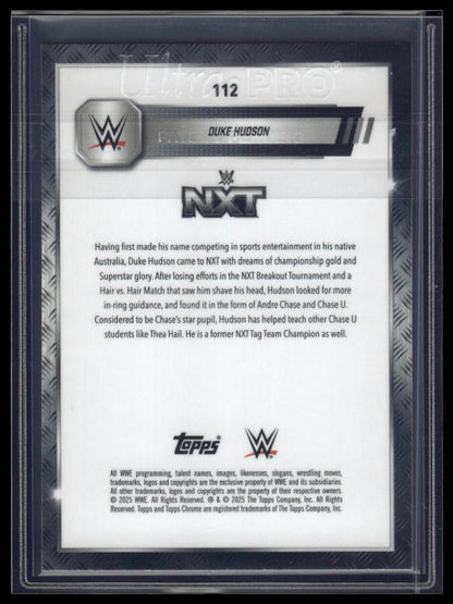 2025 Topps Chrome Sapphire WWE #112 Duke Hudson