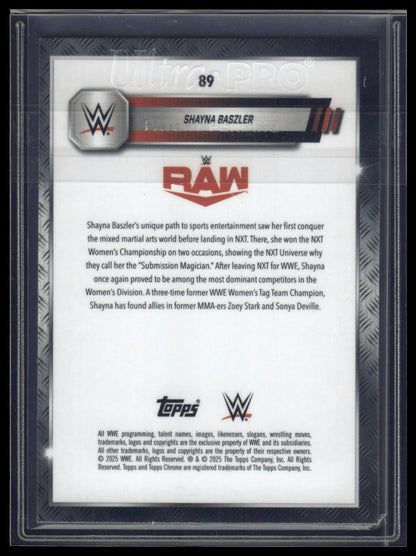 2025 Topps Chrome Sapphire WWE #89 Shayna Baszler