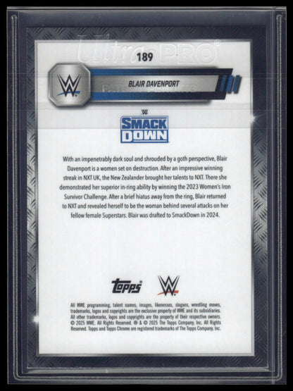 2025 Topps Chrome Sapphire WWE #189 Blair Davenport