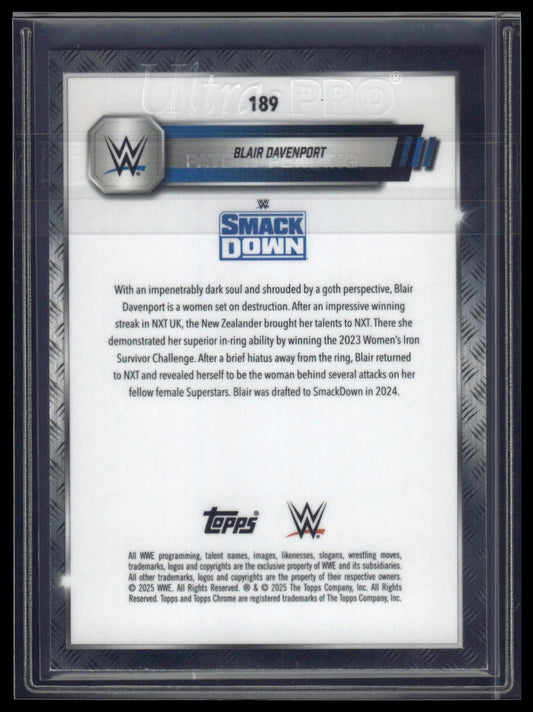 2025 Topps Chrome Sapphire WWE #189 Blair Davenport