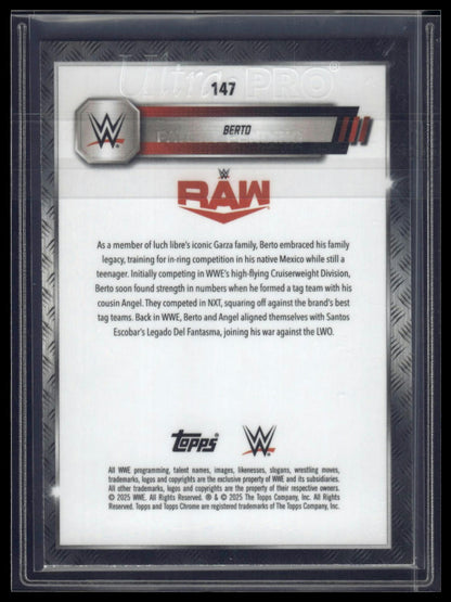 2025 Topps Chrome Sapphire WWE #147 Berto