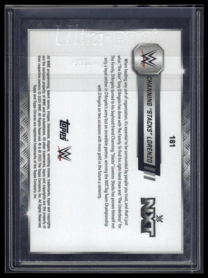 2025 Topps Chrome Sapphire WWE #181 Channing Lorenzo