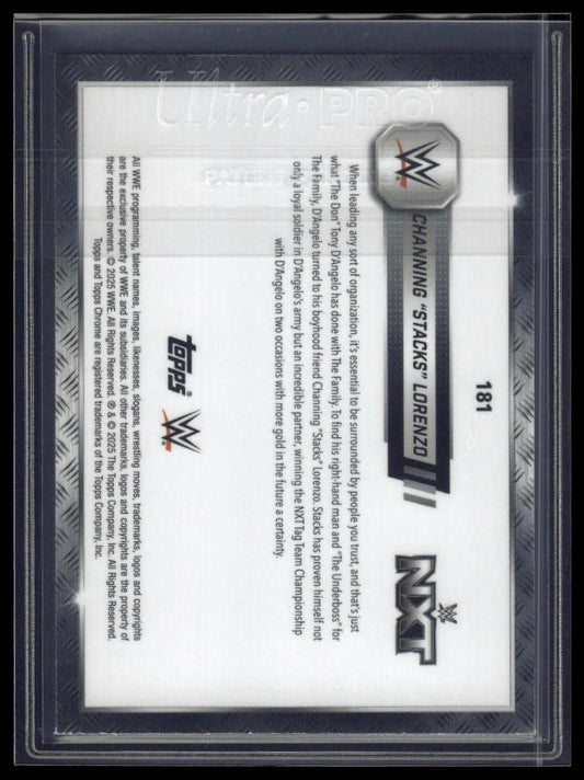 2025 Topps Chrome Sapphire WWE #181 Channing Lorenzo