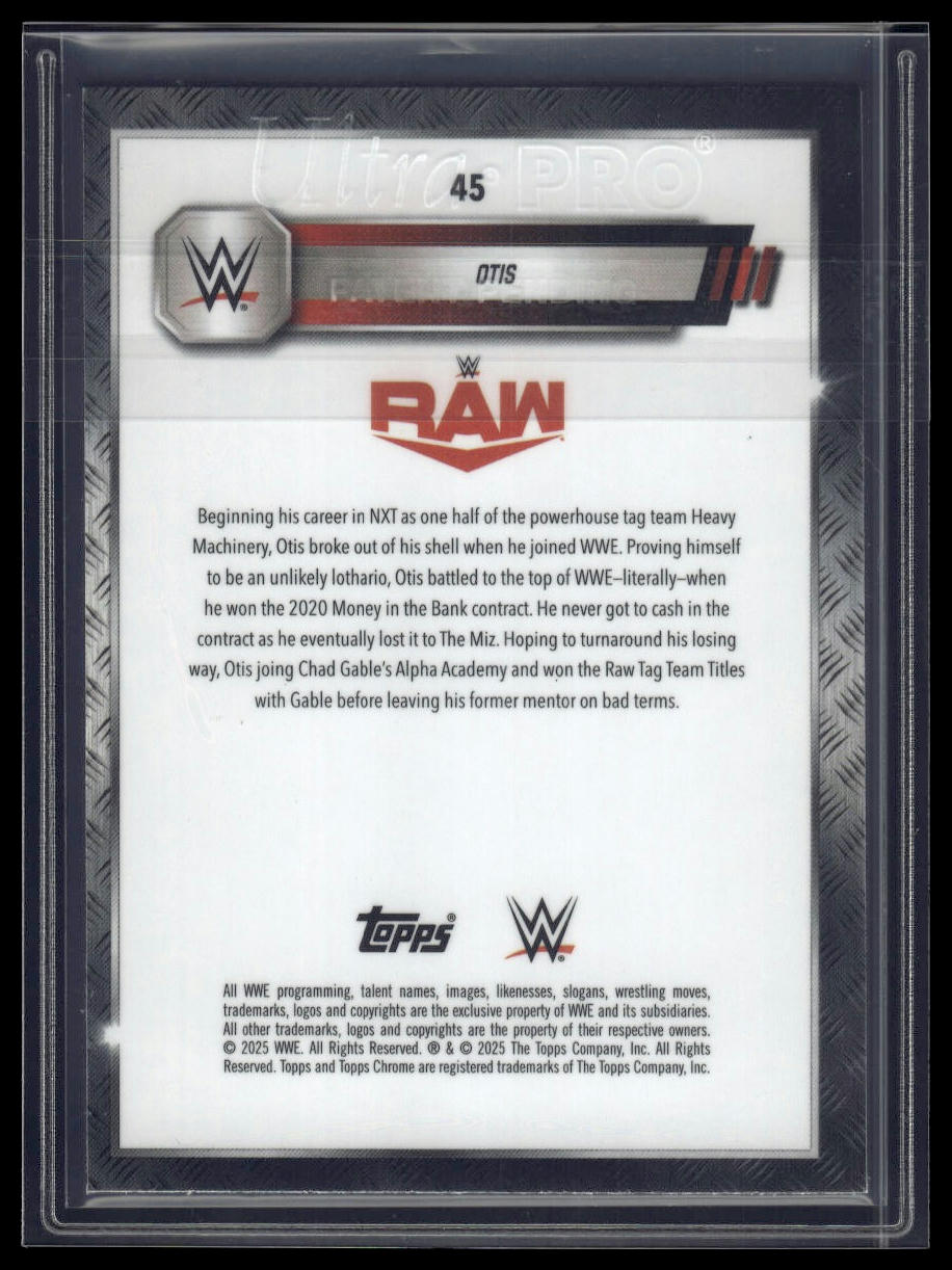2025 Topps Chrome Sapphire WWE #45 Otis