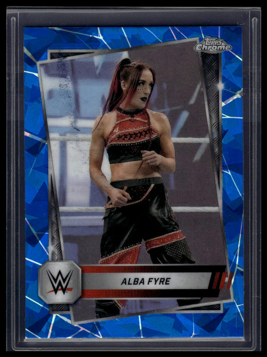 2025 Topps Chrome Sapphire WWE #88 Alba Fyre