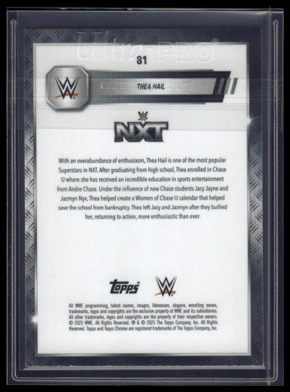 2025 Topps Chrome Sapphire WWE #81 Thea Hail