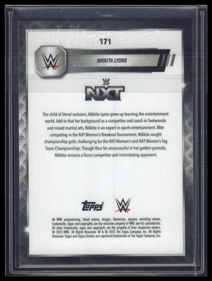 2025 Topps Chrome Sapphire WWE #171 Nikkita Lyons