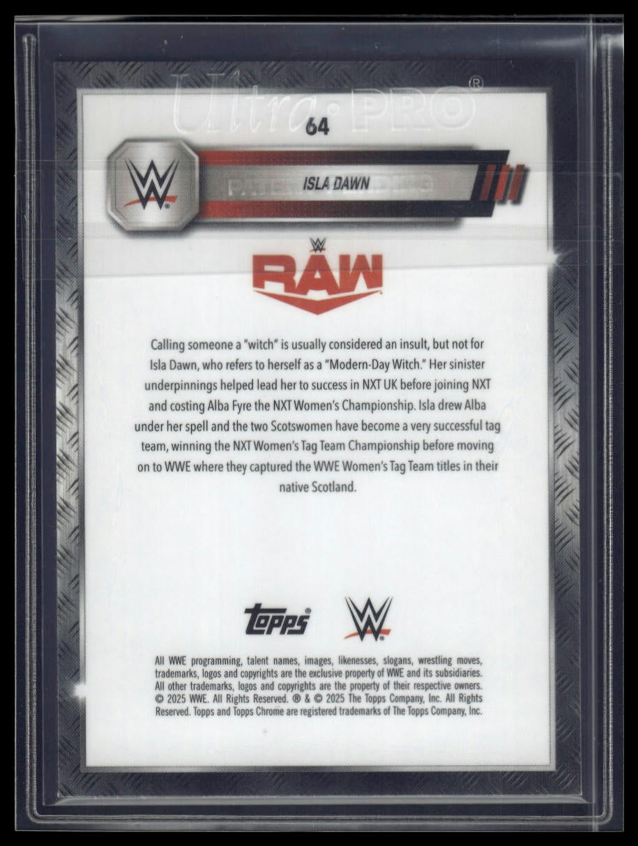 2025 Topps Chrome Sapphire WWE #64 Isla Dawn