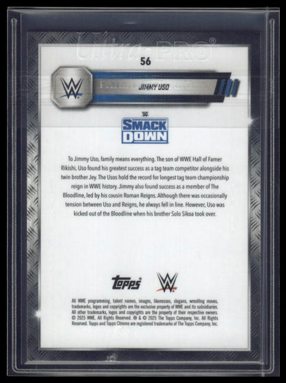 2025 Topps Chrome Sapphire WWE #56 Jimmy Uso