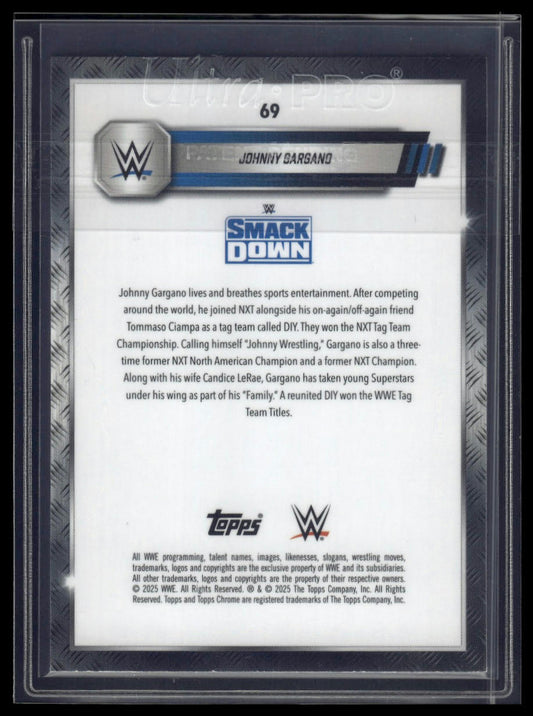 2025 Topps Chrome Sapphire WWE #69 Johnny Gargano