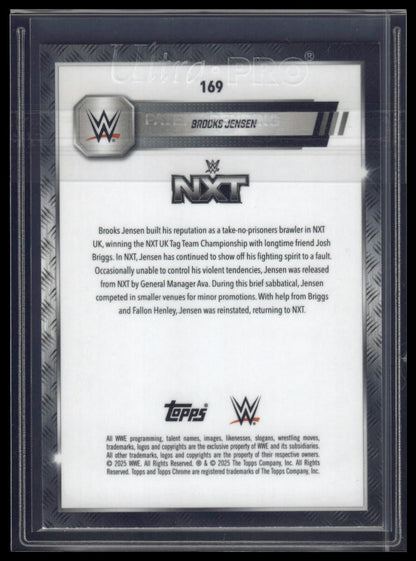2025 Topps Chrome Sapphire WWE #169 Brooks Jensen