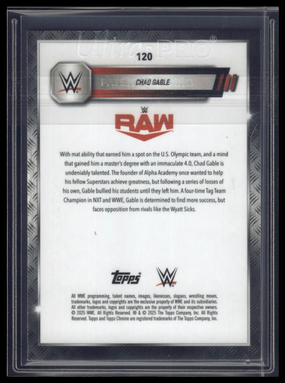 2025 Topps Chrome Sapphire WWE #120 Chad Gable