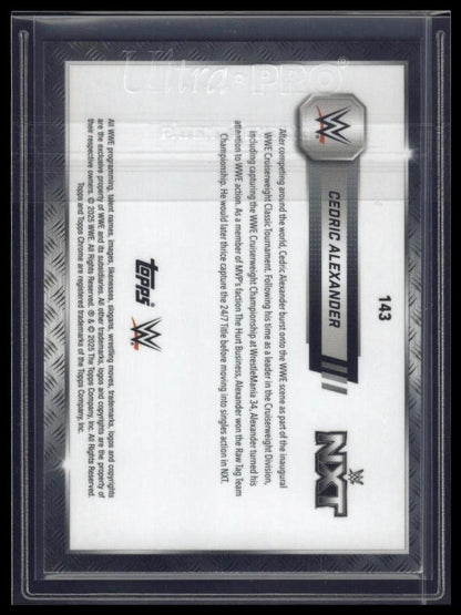 2025 Topps Chrome Sapphire WWE #143 Cedric Alexander