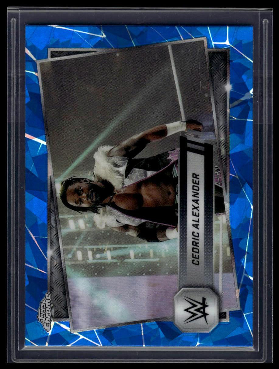 2025 Topps Chrome Sapphire WWE #143 Cedric Alexander
