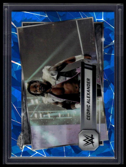2025 Topps Chrome Sapphire WWE #143 Cedric Alexander