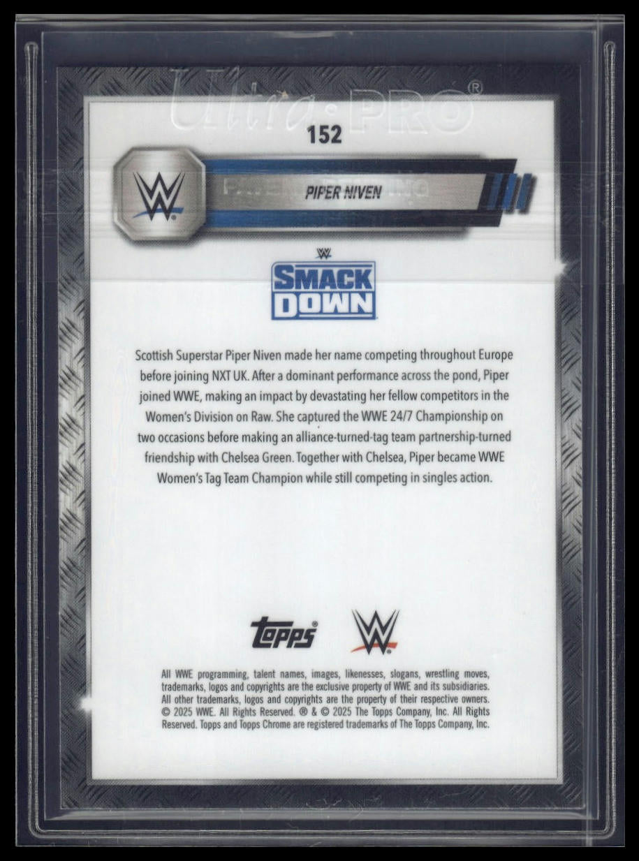 2025 Topps Chrome Sapphire WWE #152 Piper Niven